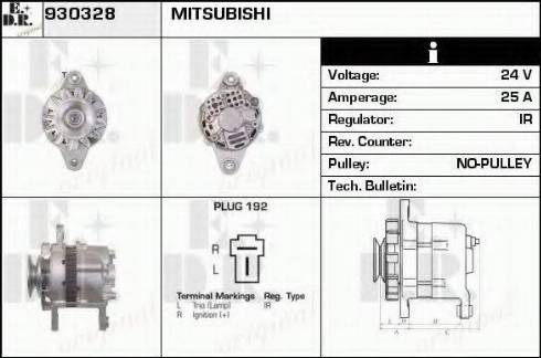 EDR 930328 - Генератор autospares.lv