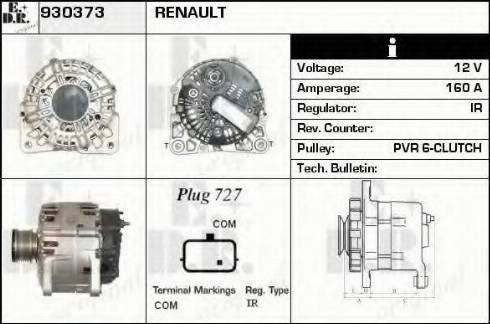 EDR 930373 - Генератор autospares.lv