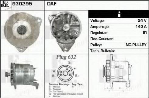 EDR 930295 - Генератор autospares.lv