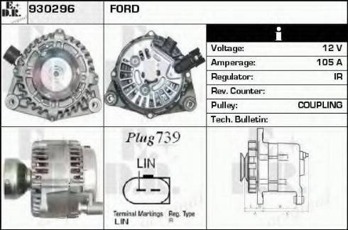 EDR 930296 - Генератор autospares.lv