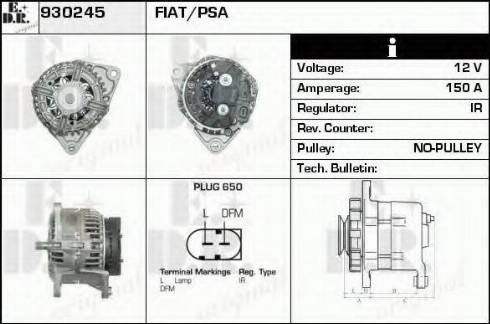 EDR 930245 - Генератор autospares.lv