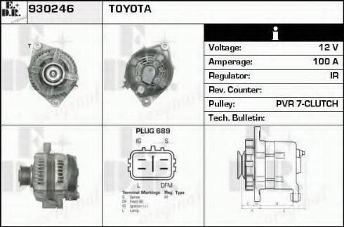 EDR 930246 - Генератор autospares.lv