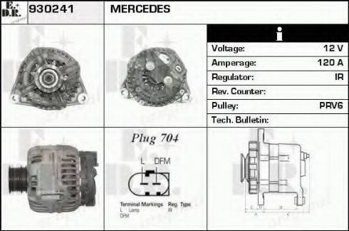 EDR 930241 - Генератор autospares.lv