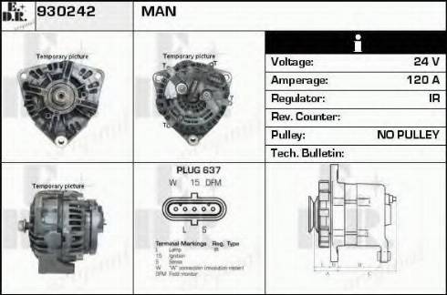 EDR 930242 - Генератор autospares.lv