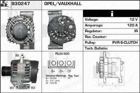 EDR 930247 - Генератор autospares.lv