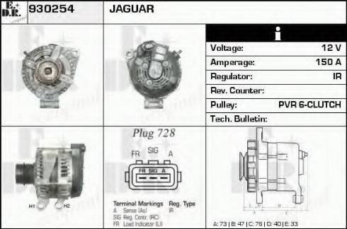 EDR 930254 - Генератор autospares.lv