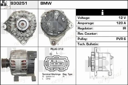 EDR 930251 - Генератор autospares.lv