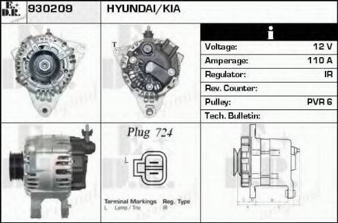 EDR 930209 - Генератор autospares.lv