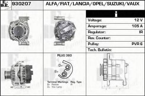 EDR 930207 - Генератор autospares.lv