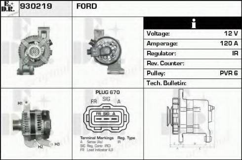 EDR 930219 - Генератор autospares.lv