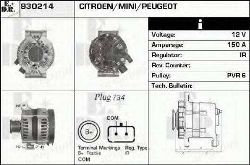 EDR 930214 - Генератор autospares.lv