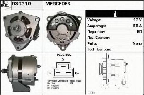 EDR 930210 - Генератор autospares.lv