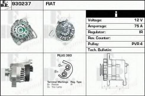 EDR 930237 - Генератор autospares.lv