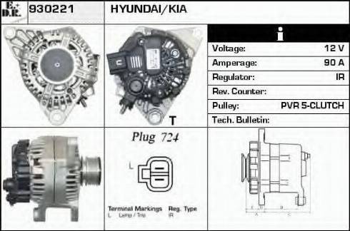 EDR 930221 - Генератор autospares.lv