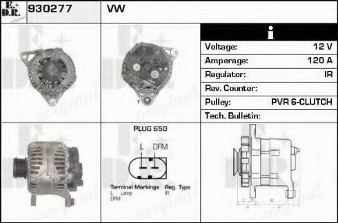 EDR 930277 - Генератор autospares.lv