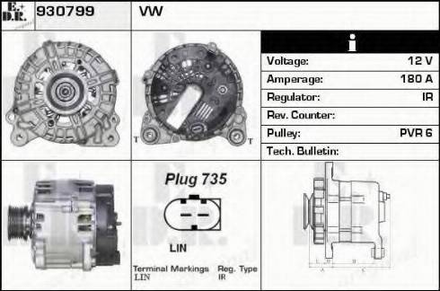 EDR 930799 - Генератор autospares.lv