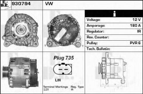 EDR 930794 - Генератор autospares.lv