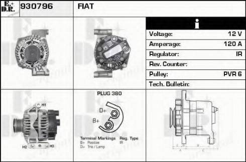 EDR 930796 - Генератор autospares.lv