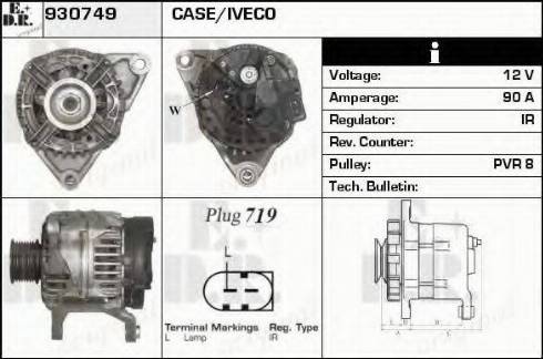 EDR 930749 - Генератор autospares.lv