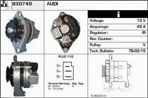 EDR 930740 - Генератор autospares.lv