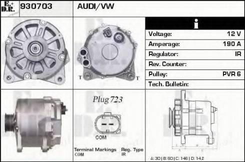 EDR 930703 - Генератор autospares.lv