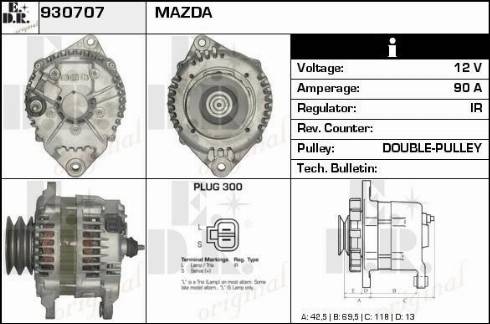 EDR 930707 - Генератор autospares.lv