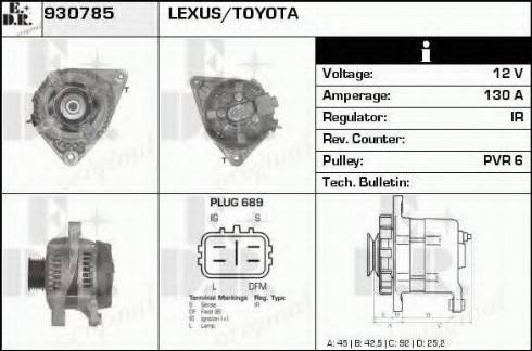 EDR 930785 - Генератор autospares.lv