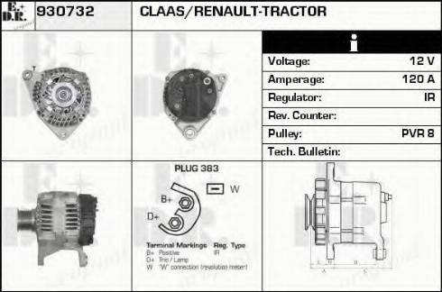 EDR 930732 - Генератор autospares.lv