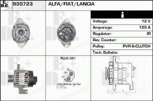 EDR 930723 - Генератор autospares.lv