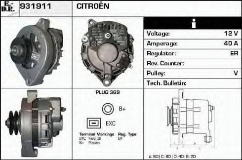 EDR 931911 - Генератор autospares.lv