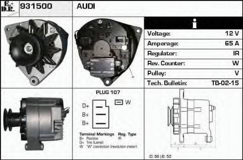 EDR 931500 - Генератор autospares.lv