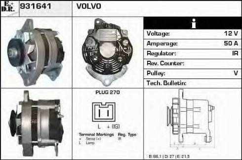 EDR 931641 - Генератор autospares.lv