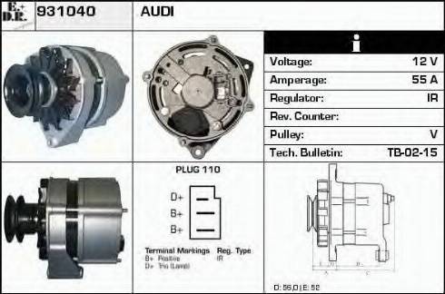 EDR 931040 - Генератор autospares.lv