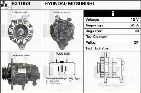 EDR 931053 - Генератор autospares.lv