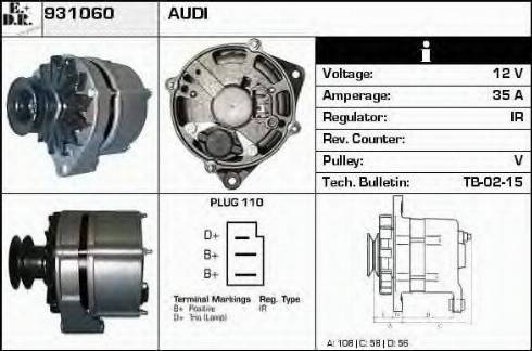 EDR 931060 - Генератор autospares.lv