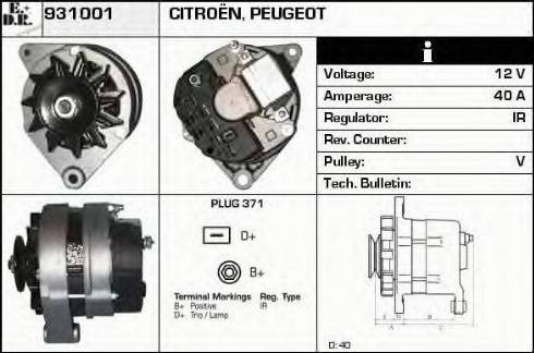 EDR 931001 - Генератор autospares.lv