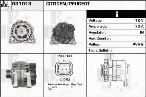 EDR 931013 - Генератор autospares.lv