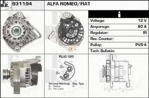 EDR 931194 - Генератор autospares.lv