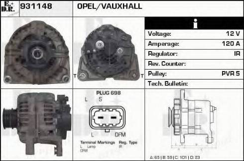 EDR 931148 - Генератор autospares.lv