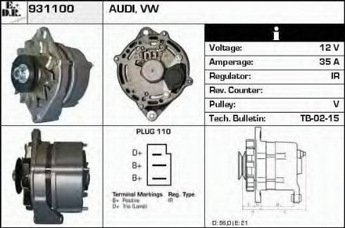 EDR 931100 - Генератор autospares.lv