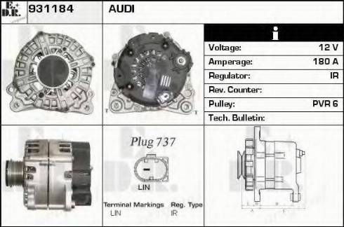 EDR 931184 - Генератор autospares.lv