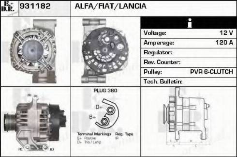 EDR 931182 - Генератор autospares.lv