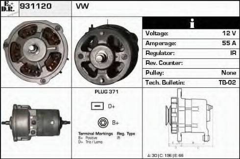 EDR 931120 - Генератор autospares.lv