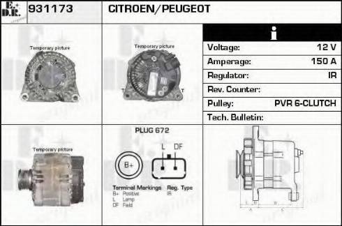 EDR 931173 - Генератор autospares.lv