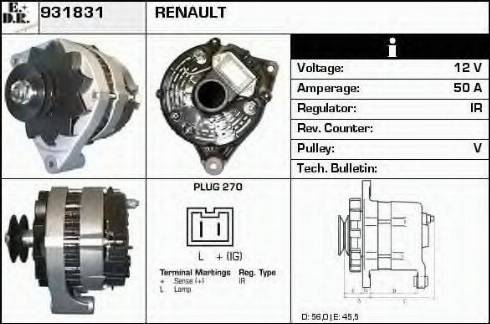 EDR 931831 - Генератор autospares.lv