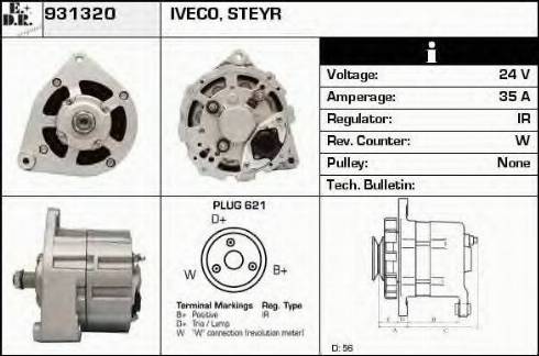 EDR 931320 - Генератор autospares.lv