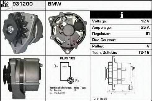 EDR 931200 - Генератор autospares.lv