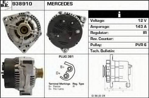 EDR 938910 - Генератор autospares.lv