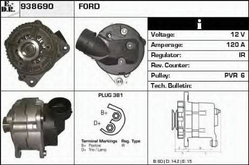 EDR 938690 - Генератор autospares.lv