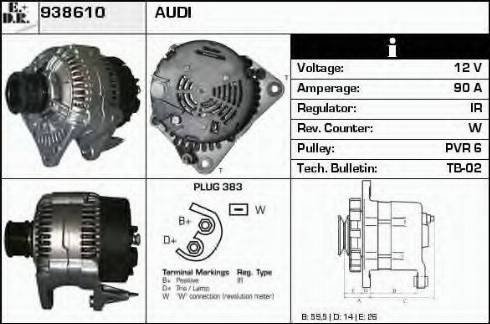 EDR 938610 - Генератор autospares.lv